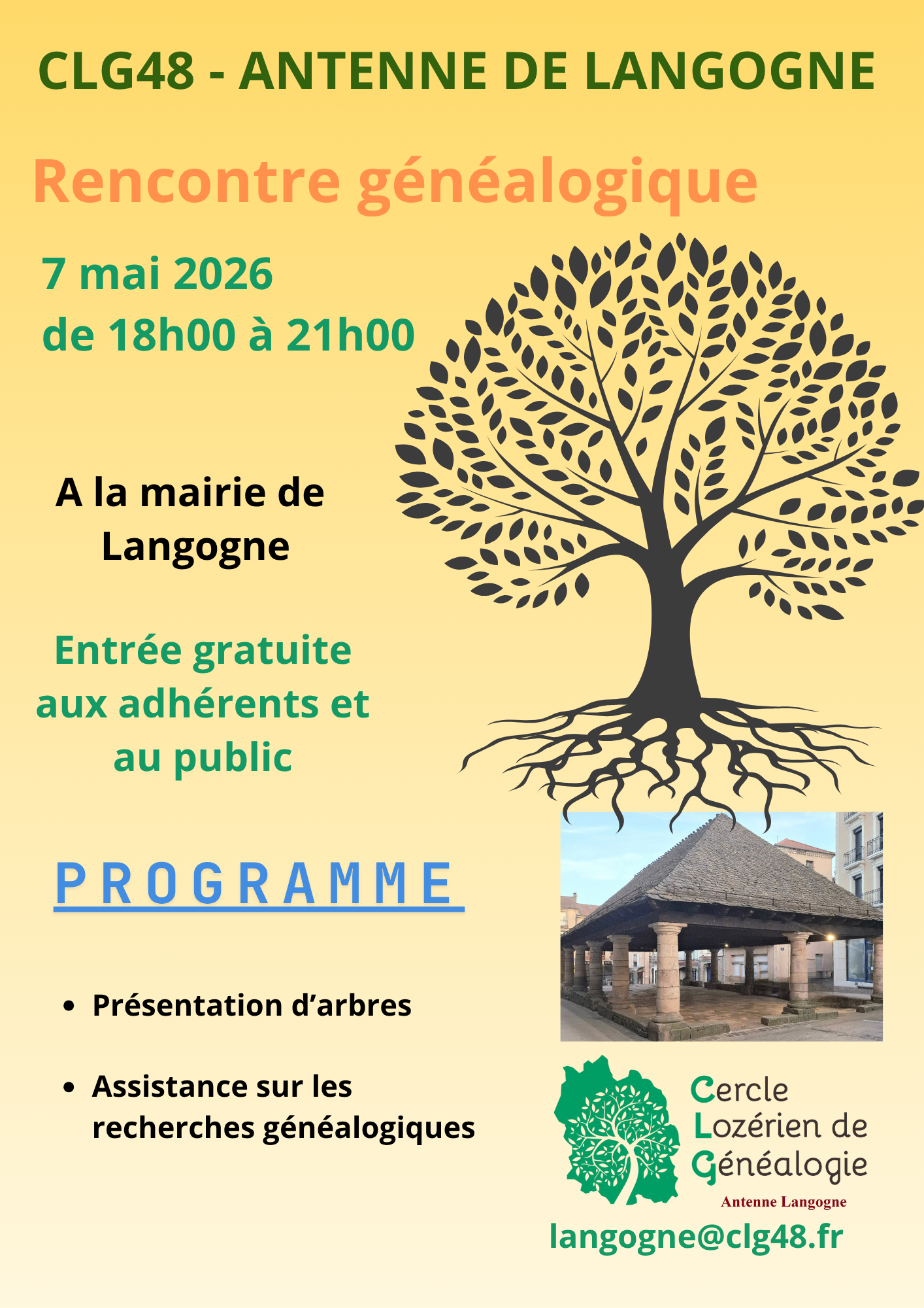 Rencontre Langogne 7 mai 2026